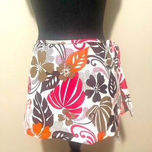 Tropical Honey Swim Wrap Skirt Women's Small